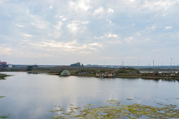 Cloudy countryside landscape of Yunlin