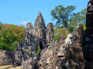 Obraz premium Sculptures Angkor Vat, Cambodge