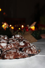 Christmas cookie with festive decoration