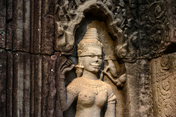 Sculptures temple de Ta Som, Angkor