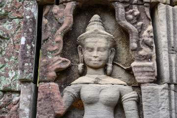 Sculptures temple de Ta Som, Angkor