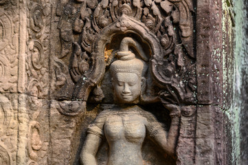 Sculptures temple de Ta Som, Angkor