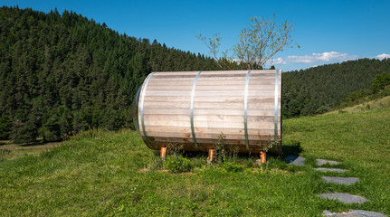 Obraz premium sauna extérieur en pleine nature