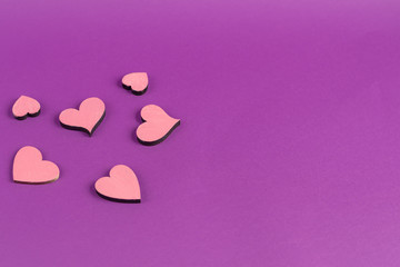 Mother's Day, Women's Day, Valentine's Day or birthday on a lilac background.