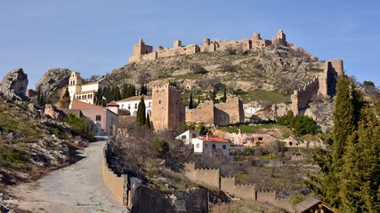 Fototapeta na wymiar Castillo de Moclín en la provincia de Granada, España