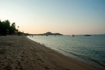 Beach before the sunset 