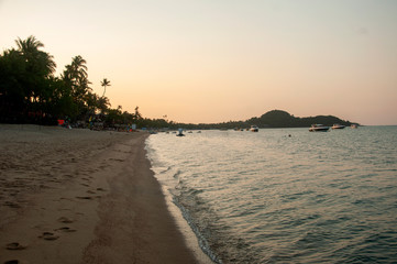 Beach before the sunset 