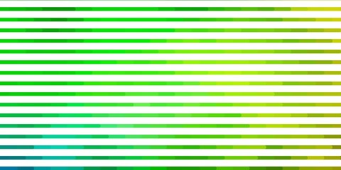 Light Green, Yellow vector texture with lines. Repeated lines on abstract background with gradient. Best design for your posters, banners.