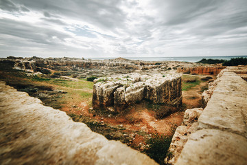 Royal Tombs are located near the exit of Paphos towards Coral Bay.
