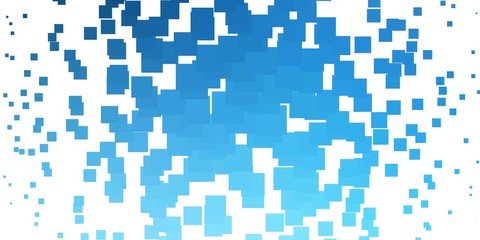 Light BLUE vector backdrop with rectangles. Colorful illustration with gradient rectangles and squares. Best design for your ad, poster, banner.