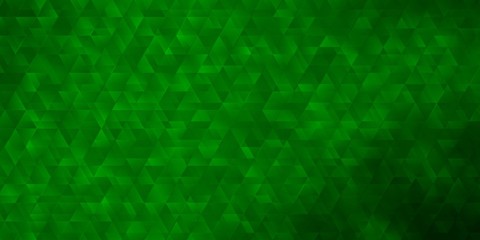 Light Green vector template with lines, triangles.