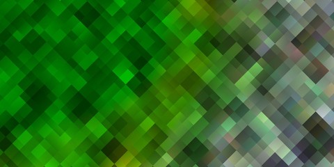 Light Green vector pattern in square style.