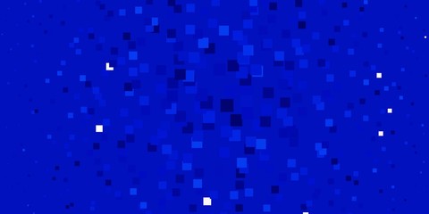 Light BLUE vector pattern in square style. Abstract gradient illustration with rectangles. Design for your business promotion.