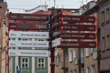 Miasto Wroclaw - drogowskaz © Grzegorz Polak