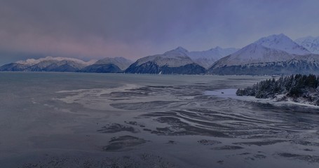 Seward, Alaska in the winter