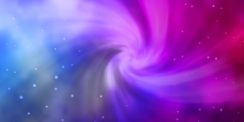 Fototapeta premium Light Blue, Red vector texture with beautiful stars. Shining colorful illustration with small and big stars. Theme for cell phones.