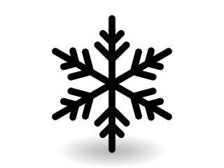 snowflake winter of black isolated silhouette on white background. christmas snowflakes collection free vector.
