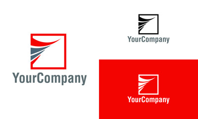 Financial logo design template. Abstract logo template graphic illustration. Creative vector emblem, for icon or design concept.