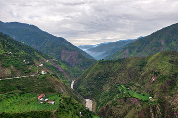 Low hanging clouds over Babusar Pass in northern Pakistan, taken in August 2019