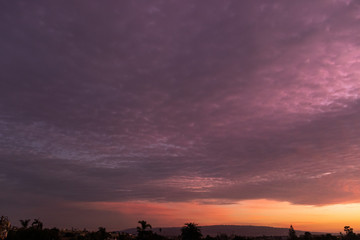 Fototapeta na wymiar Partly Cloudy Sunset 11