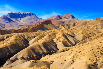 View of the Atlas mountains landscape, Morocco, North Africa.