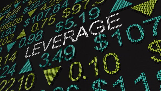 Leverage Stock Trading Financing Marginal Share Trades 3d Animation