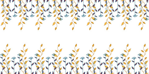 Beautiful color floral card. Vector illustration