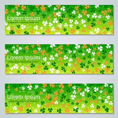 St.Patrick's Day web banners vector collection