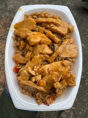 Chicken Teriyaki Served with Vegetable Rice