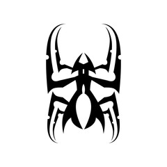 Abstract Tribal Spiders vector image. Tattoo tribal vector design