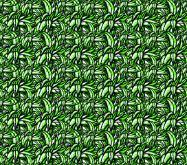 Plants seamless pattern. vertical garden concept
