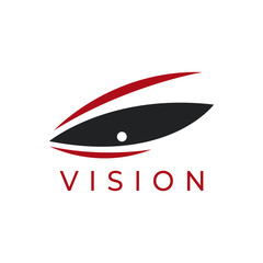 Eye vision icon logo vector illustration