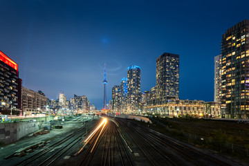 Obraz premium Toronto skyline by night