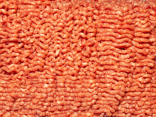 Industrially Ground Beef, Raw Ingredient Ready for Further Preparation - Cooking, Baking, Marinating