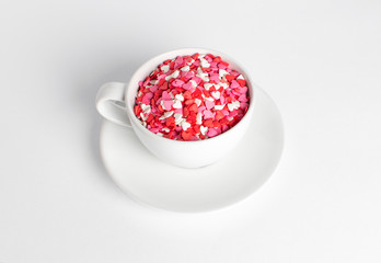 red caviar in a bowl isolated on white background