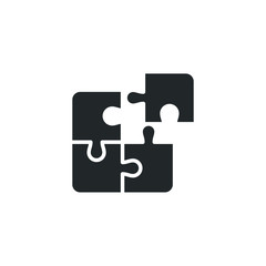 Puzzle icon template color editable. Puzzle symbol vector sign isolated on white background illustration for graphic and web design.