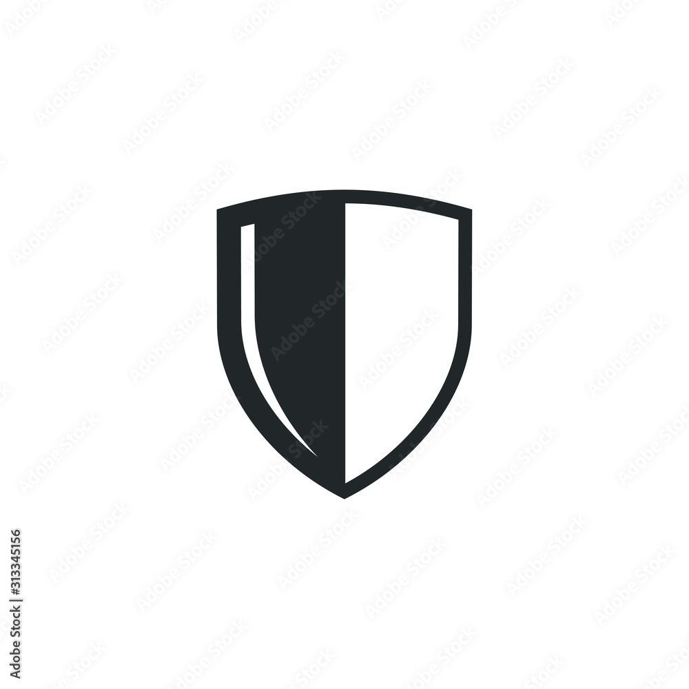 Aufkleber shield icon template color editable. shield symbol vector sign isolated on white background illustra