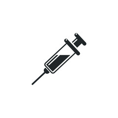 Injections and medicines Vaccine and syringe icon template color editable. Medical,medicine symbol vector sign isolated on white background illustration for graphic and web design.