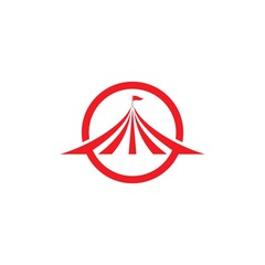 Fototapeta premium Circus logo ,simple circus logo vector icon illustration