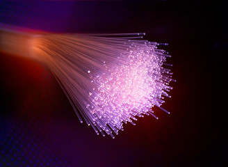 Fiber optics lights abstract background