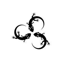 Naklejka premium Lizard Chameleon Gecko animall logo and symbol vector illustration