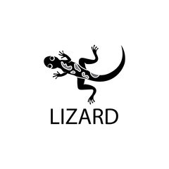 Lizard Chameleon Gecko animall logo and symbol vector illustration
