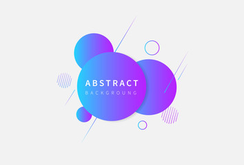 Circle Abstract Background. Banner modern design. Vector illustration.