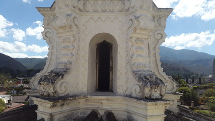 white dome on the outskirts of a cathedral