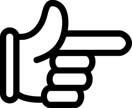 (SVG) finger icon (right) illustration