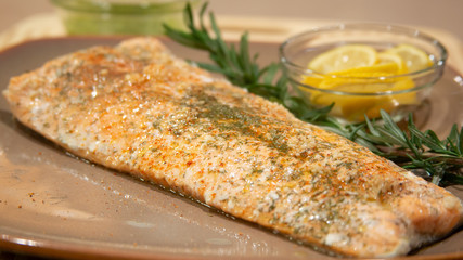 Baked Salmon with Dill and Lemon