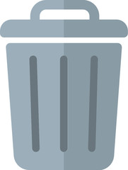 (SVG) trash can,garbage can,rubbish bin icon