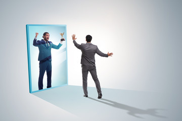 Man dreaming of bigger success