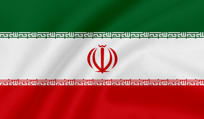 Background of Rippled Iran Flag