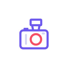 Editable photographing icons for web and mobile.Included icons line Camera, Photo camera with beautiful colors.Camera Icon in trendy flat style.Camera symbol for your web site design, logo, app, UI.